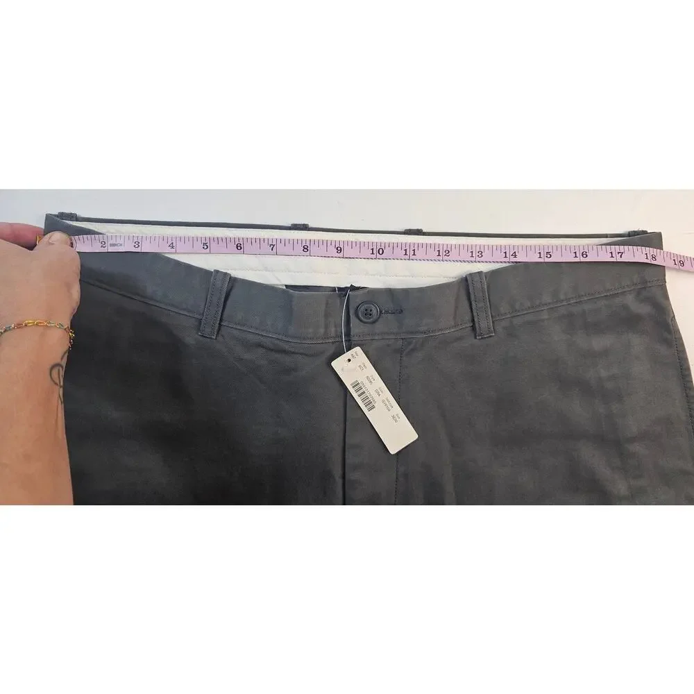 NWT 36 x 30 j crew grey relaxed fit 100% cotton work career business slacks read